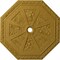 Ekena Millwork Spring Octagonal Medallion (Canopies up to 3"), 29 1/8"OD x 2 1/4"ID x 1 1/8"P, Pharaohs Gold CM30SPPGS - alternate 1